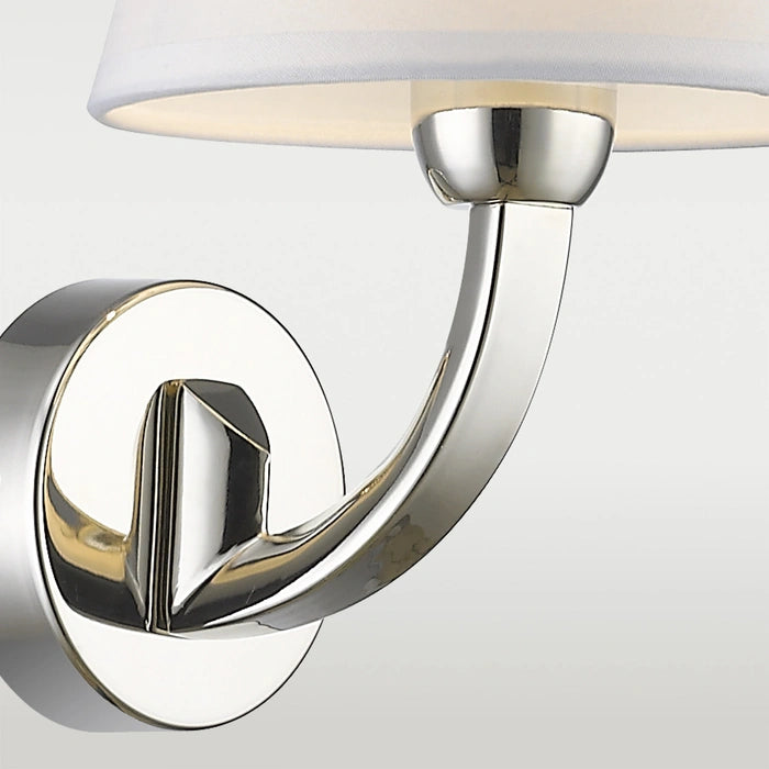 Atlanta 1Lt Wall Lamp - Nickel/Gold
