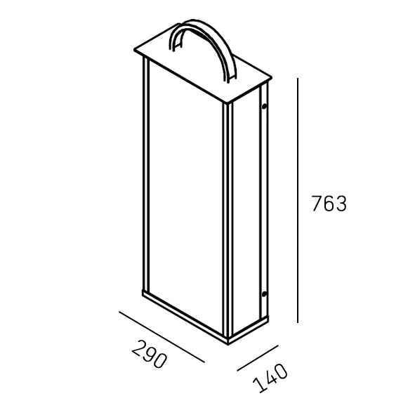 Malibu IP23 Outdoor Wall Lantern - Various Sizes