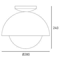 Modena Semi Flush Ceiling Light