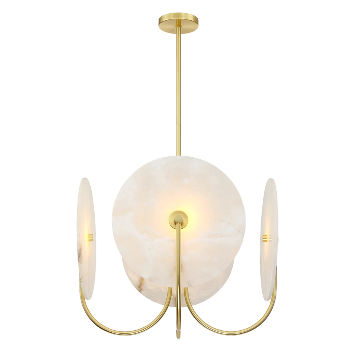 Modena 4Lt Multi-Arm Pendant - Brass