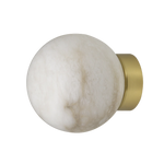 Volterra 1Lt Wall Light - Brass & Alabaster