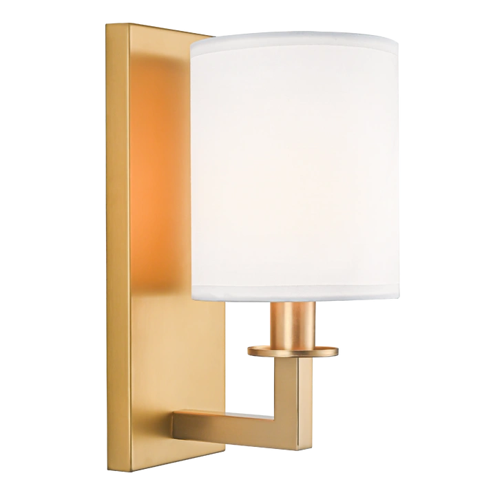 Lille 1Lt Wall Light - Brass/Nickel