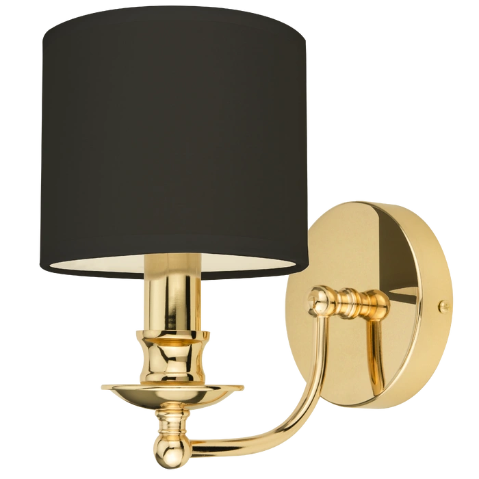 Abu Dhabi 1 Wall Light - Silver/Gold