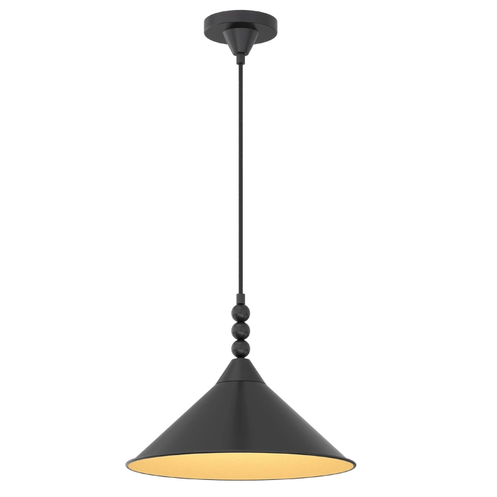 Ashford Pendant Light- Black/ Gold Finishes
