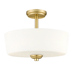 Aspen 3Lt Semi Flush Fitting - Black/Brass