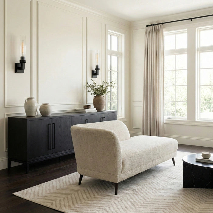 Quincy Wall Light- Black/ Nickel/ Brass Finishes