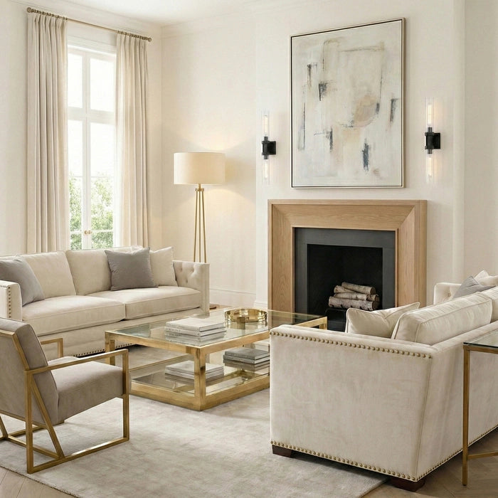 Quincy Wall Light- Nickel/ Brass/ Black Finishes