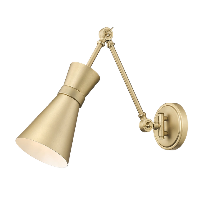 Page Wall Lamp- Brushed Brass/ Satin Nickel