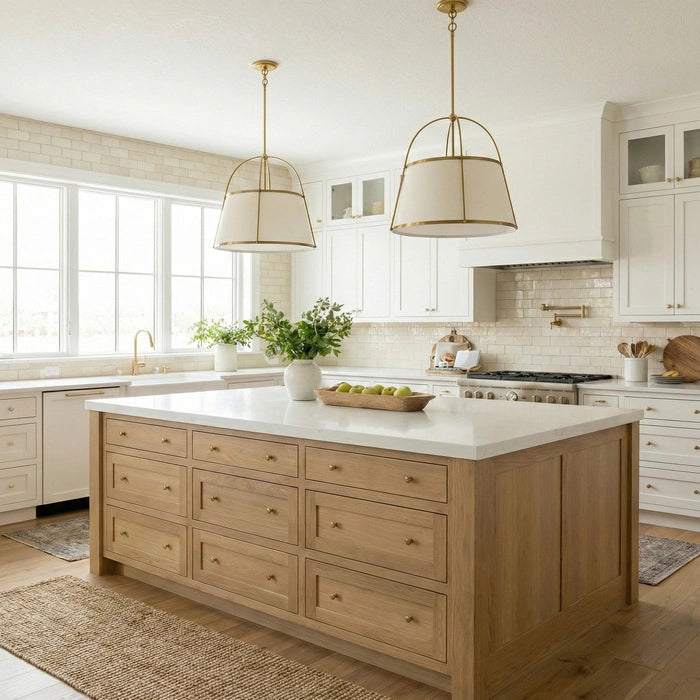 Savannah 3lt/5lt Pendant Light- Brass