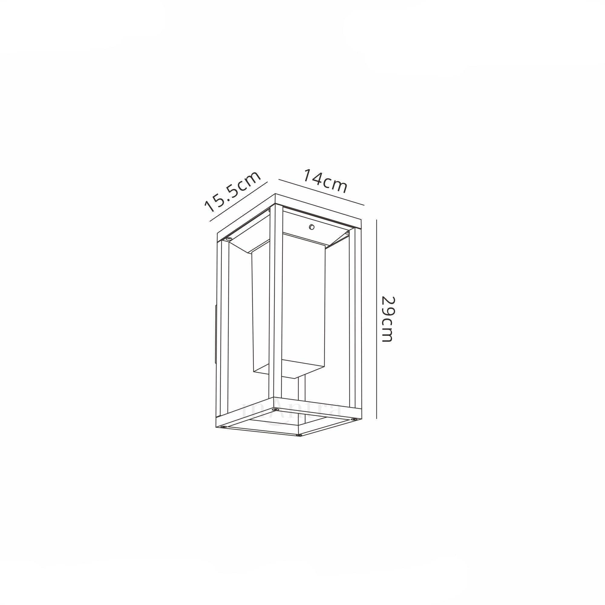  Meribel Solar/Sensor Wall Lamp, 2.2W LED, 3000K, 188lm, IP54, Graphite, 3yrs Warranty