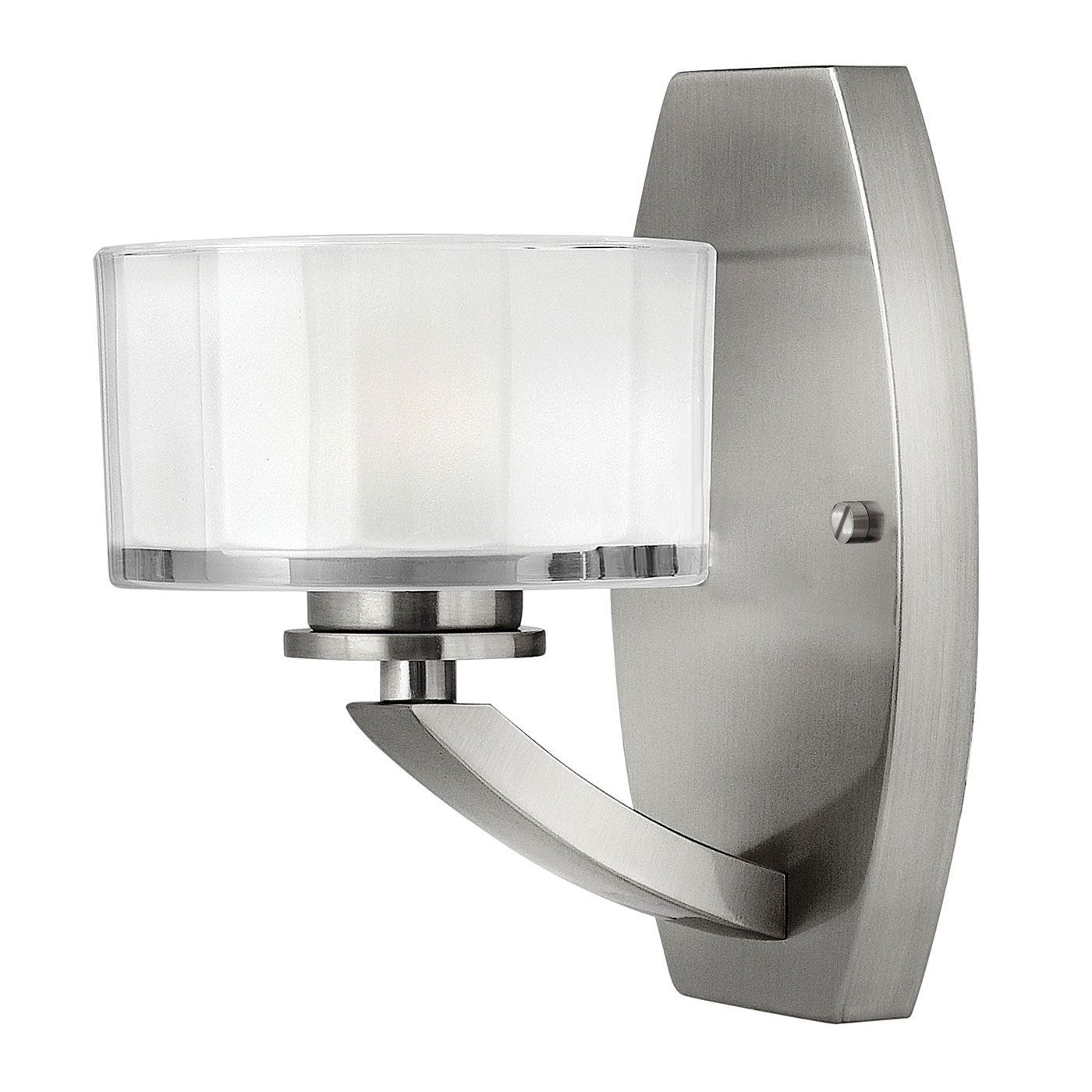 Meridian 1 Light Wall Light-Brushed Nickel - Cusack Lighting