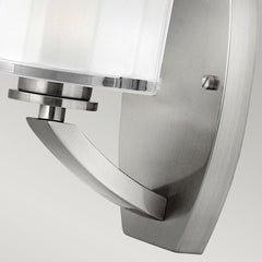 Meridian 1 Light Wall Light-Brushed Nickel - Cusack Lighting