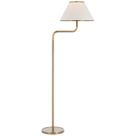 Rigby Bridge Arm Floor Lamp-Soft Brass/ Polished Nickel Finishes
