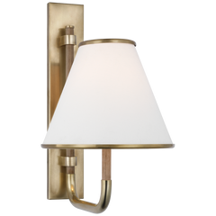 Rigby Small Wall Sconce- Soft Brass/ Polished Nickel Finishes