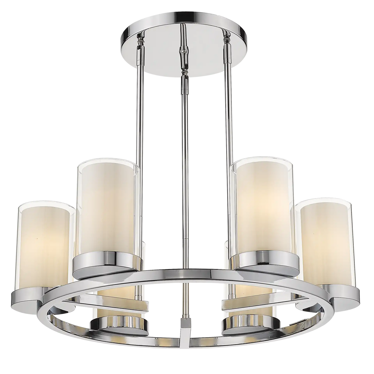 Miami 6lt semi flush Polished Chrome