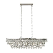 Michelle 5Lt Kitchen Light - Chrome Metal & Rain Drop Glass