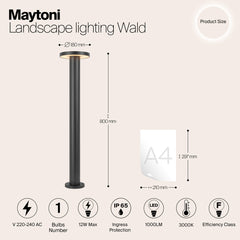 Wald LED Bollard Light 3000K IP65