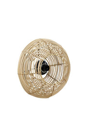 Milan Medium Wall Lamp - Natural Rattan Finish