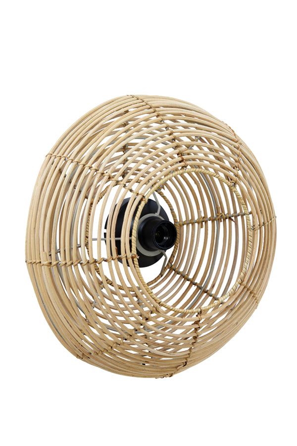 Milan Large Wall Lamp - Natural Rattan Finish