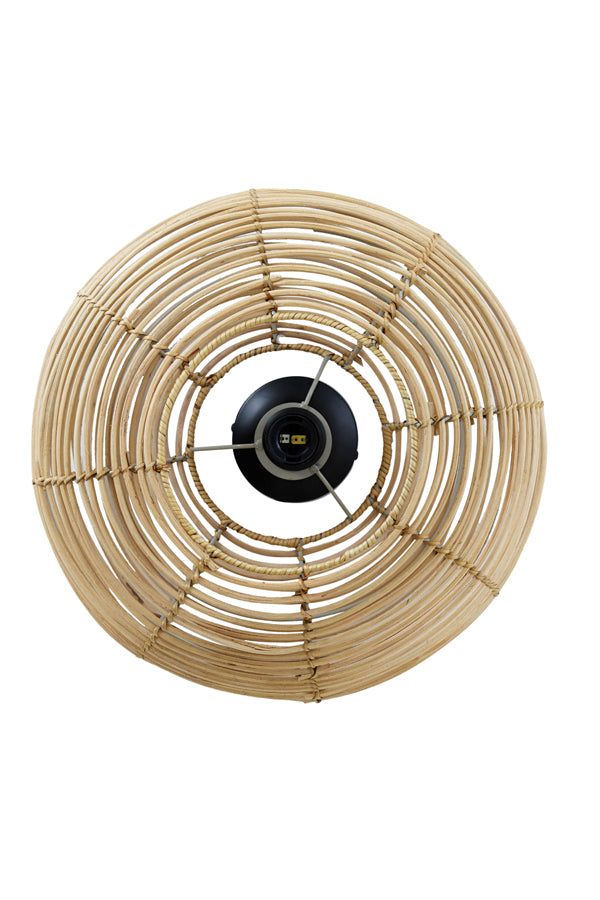 Milan Large Wall Lamp - Natural Rattan Finish