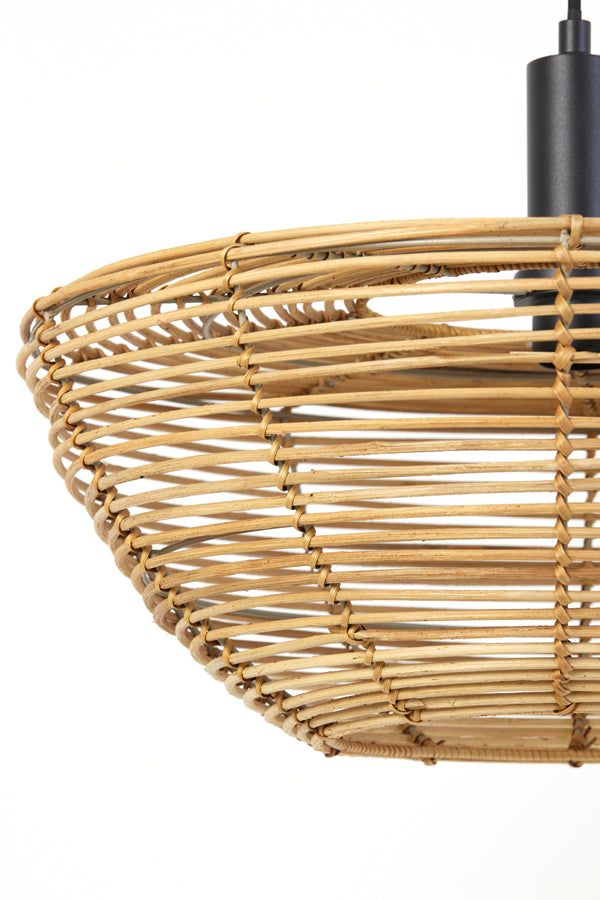 Milan Medium Hanging Lamp - Rattan Natural