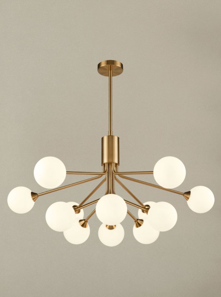 Milano 9/12 Light Cluster Various Finishes