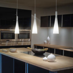 Milk Kitchen Table/Island - White Finish - Cusack Lighting