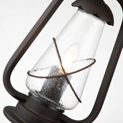 Miners 1 Light Chain Lantern - Old Bronze IP44 E27