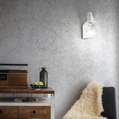 Minimal Wall Light Fitting - White/Chrome/Black Finish - Cusack Lighting