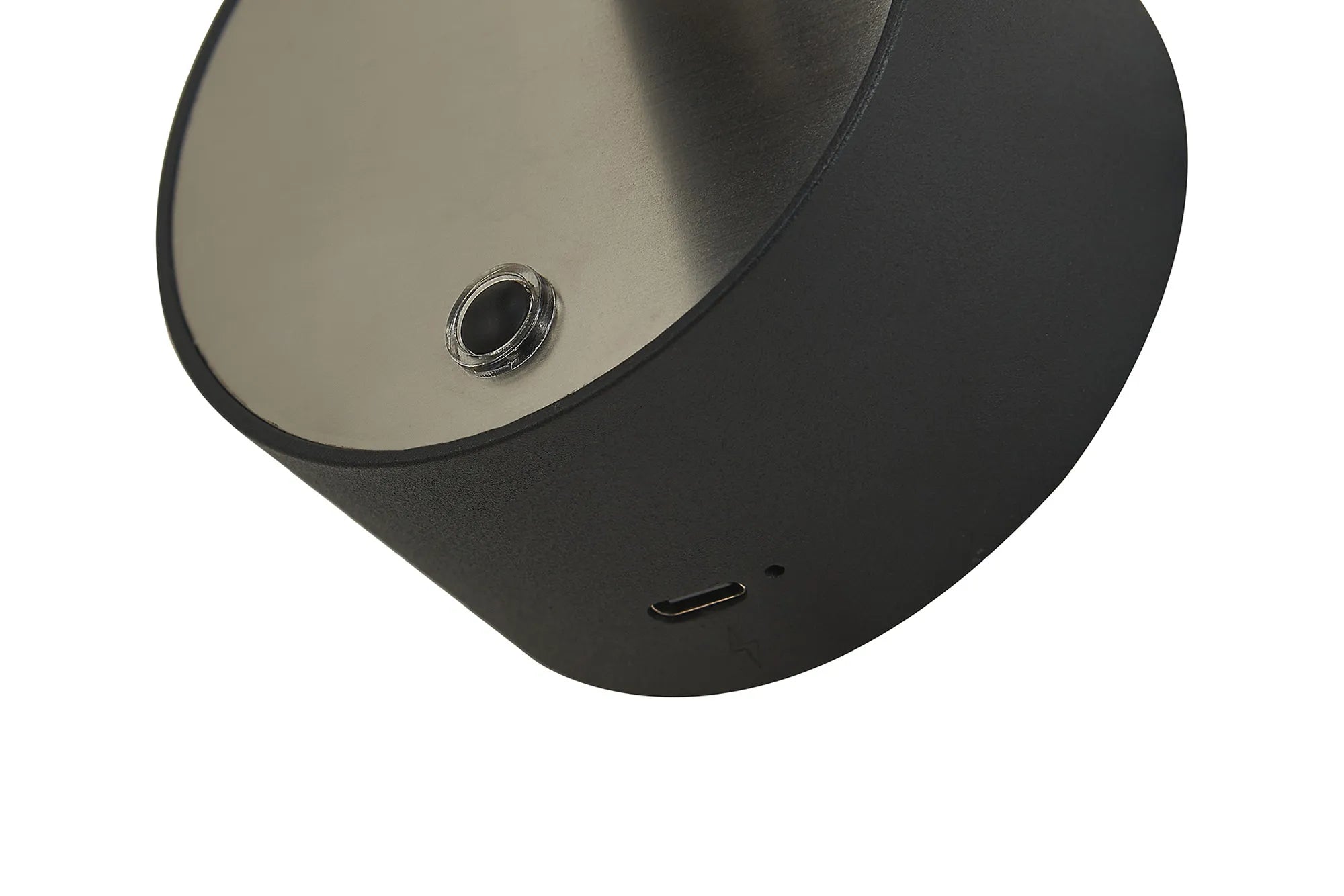Marian Rechargeable Battery Operated Wall Light- Black/ White