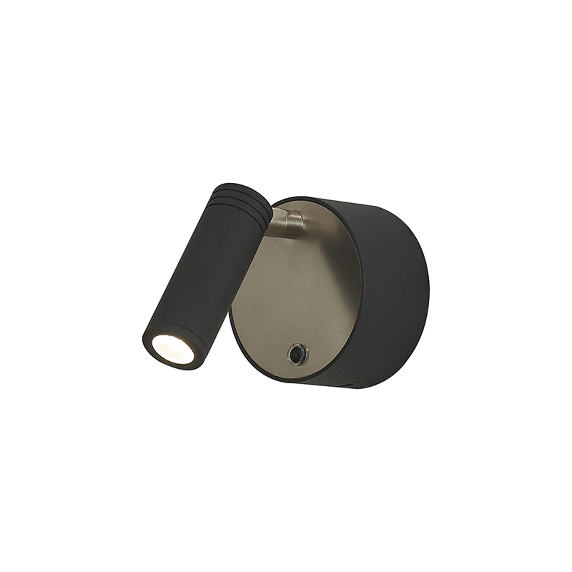 Marian Rechargeable Battery Operated Wall Light- Black/ White