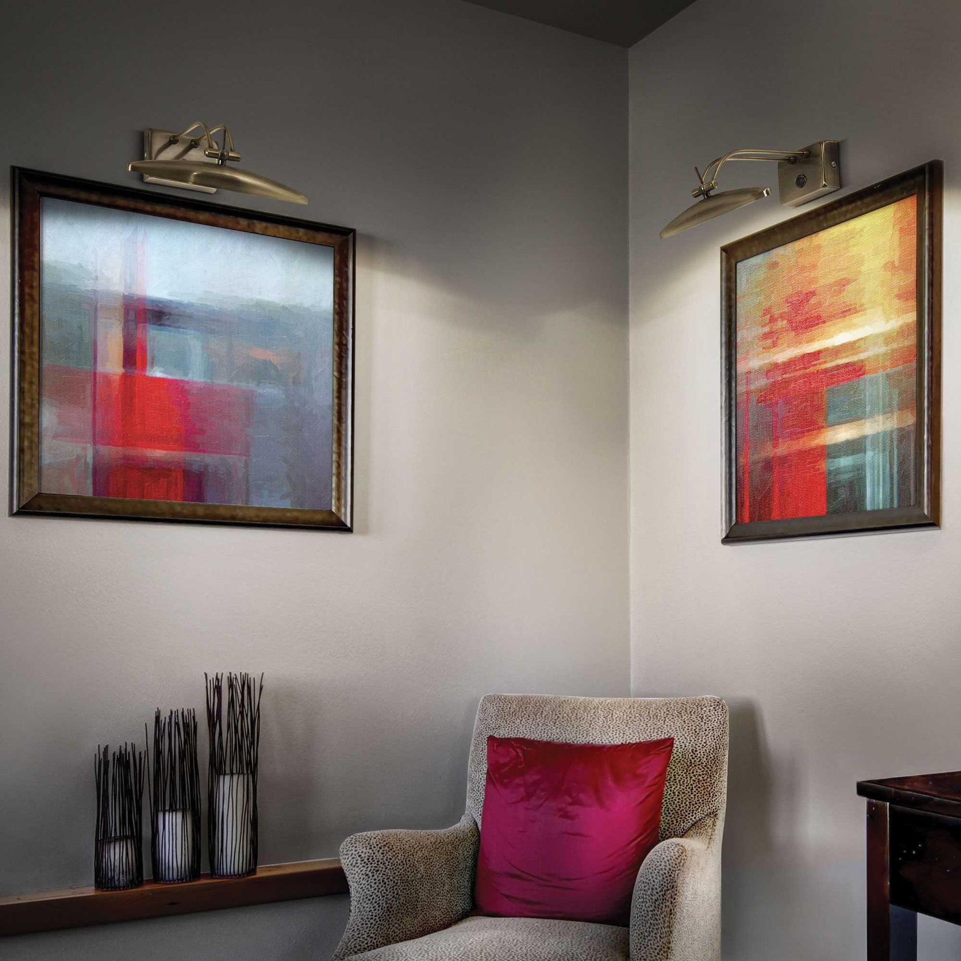 Mirror picture light - Burnish/Chrome/Nickel/Brass Finish - Cusack Lighting