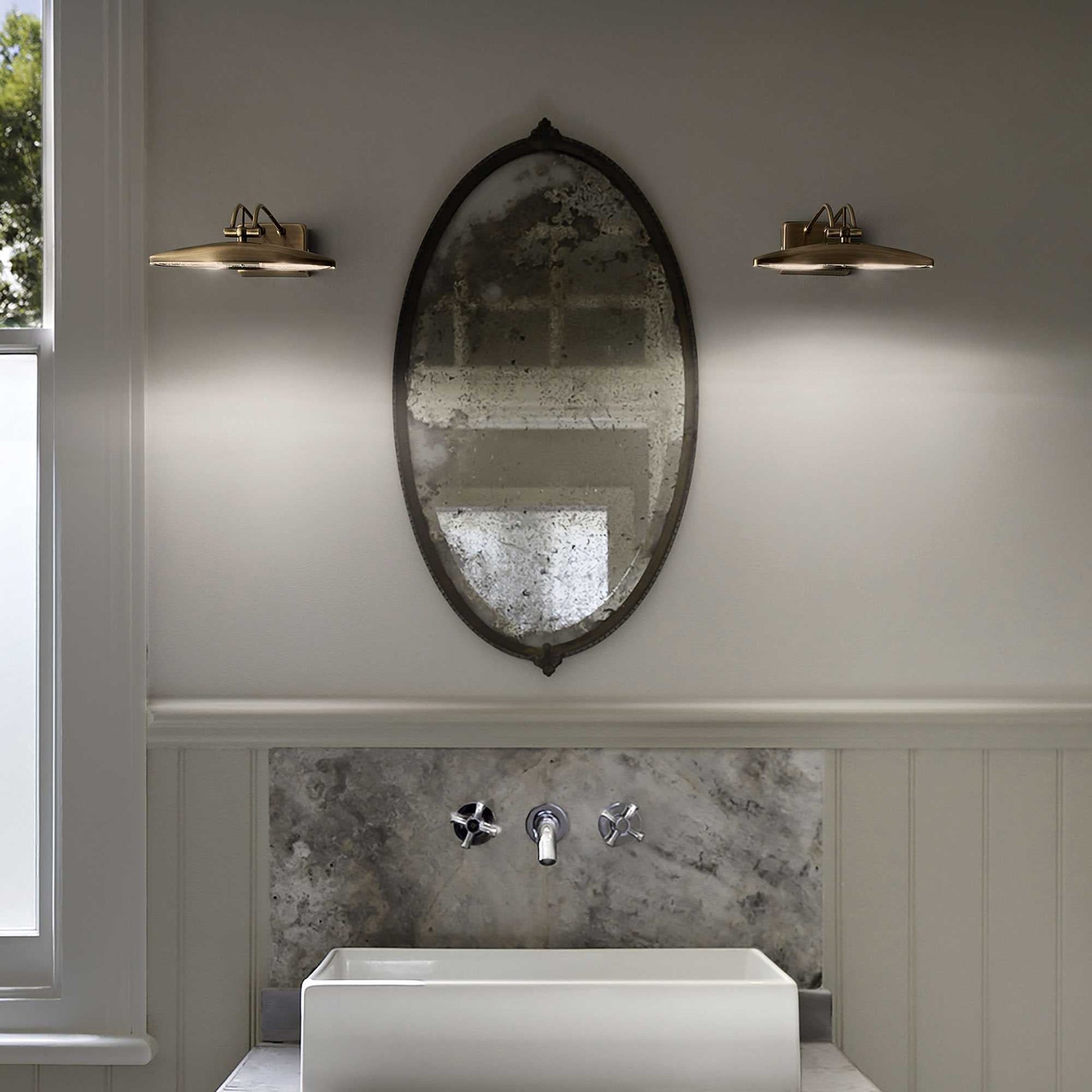 Mirror picture light - Burnish/Chrome/Nickel/Brass Finish - Cusack Lighting