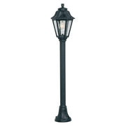FUMAGALLI Mizar/Anna Black Clear E27 Post Light Garden Lights - Cusack Lighting