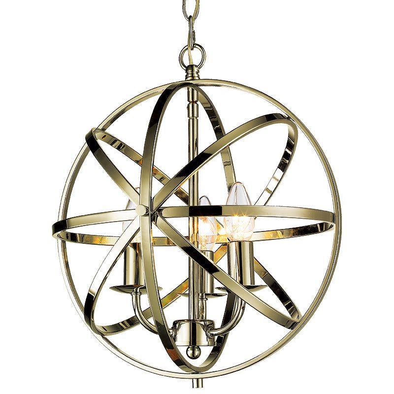 Moda 3Lt Centre Ceiling Light - Antique Brass Finish