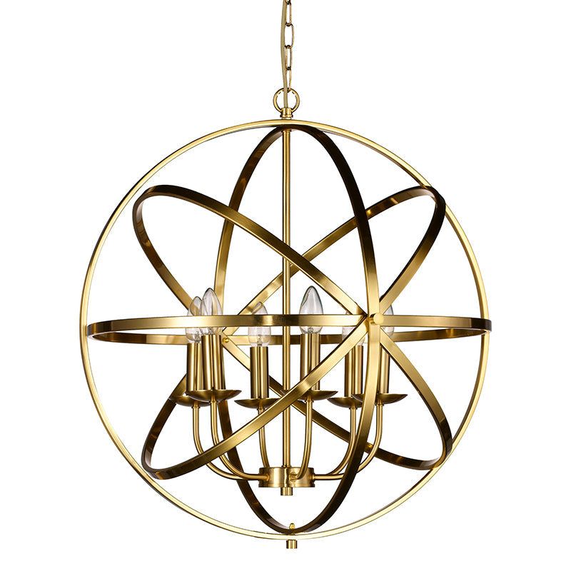 Moda 6Lt Centre Ceiling Light - Matt Brass Finish