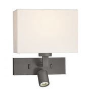 Modena Wall Light With LED In Bronze/Polished Chrome (Bracket Only)
