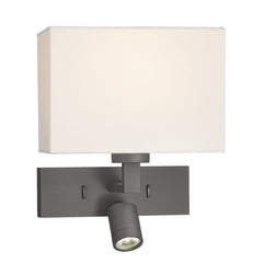 Modena Wall Light With LED In Bronze/Polished Chrome (Bracket Only)