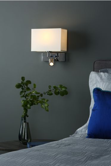 Modena Wall Light With LED In Bronze/Polished Chrome (Bracket Only)