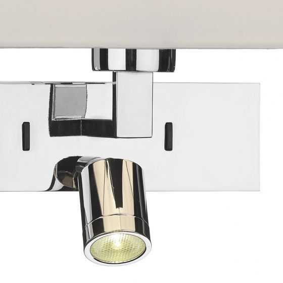 Modena Wall Light With LED In Bronze/Polished Chrome (Bracket Only)