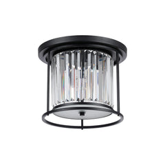 Massa Bathroom Flush Ceiling Light- Black, Polished Nickel, Gold Finishes