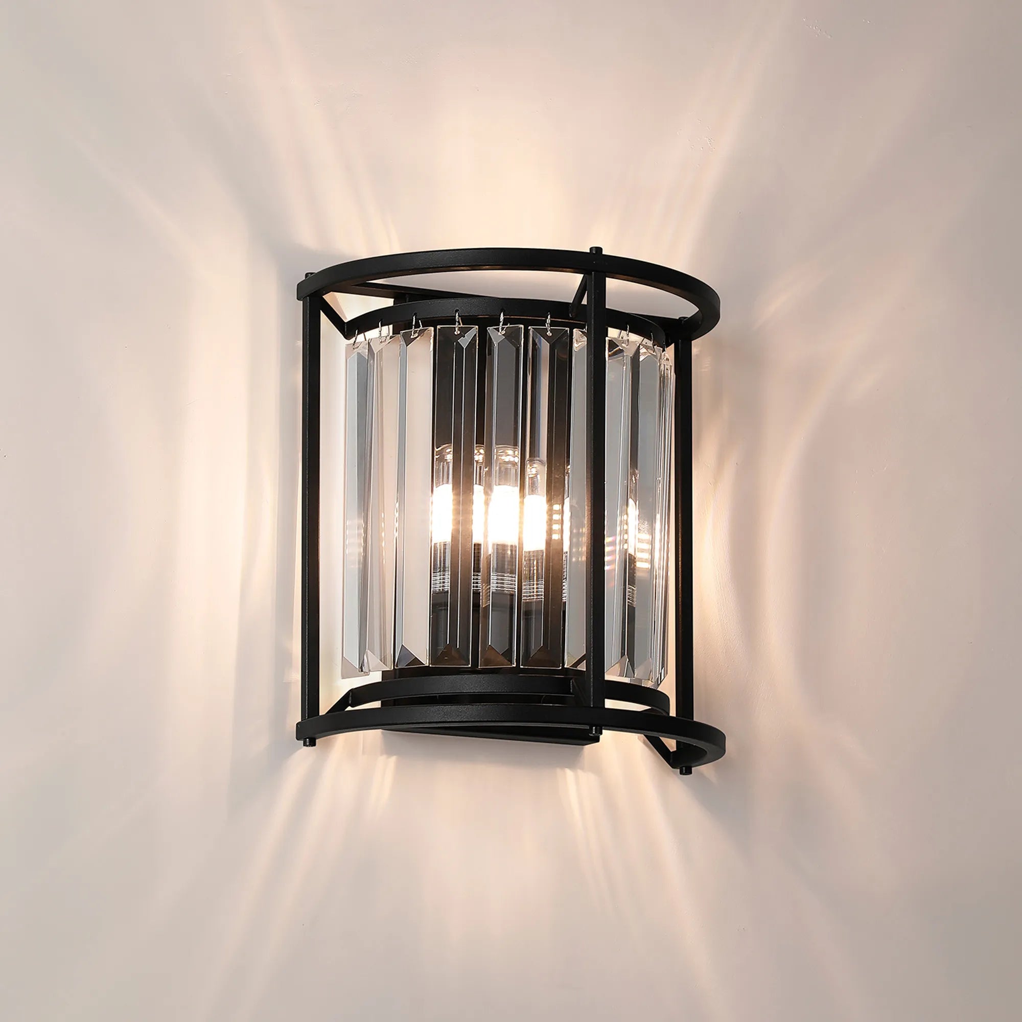 Massa Bathroom Wall Light- Black, Polished Nickel, Gold Finishes