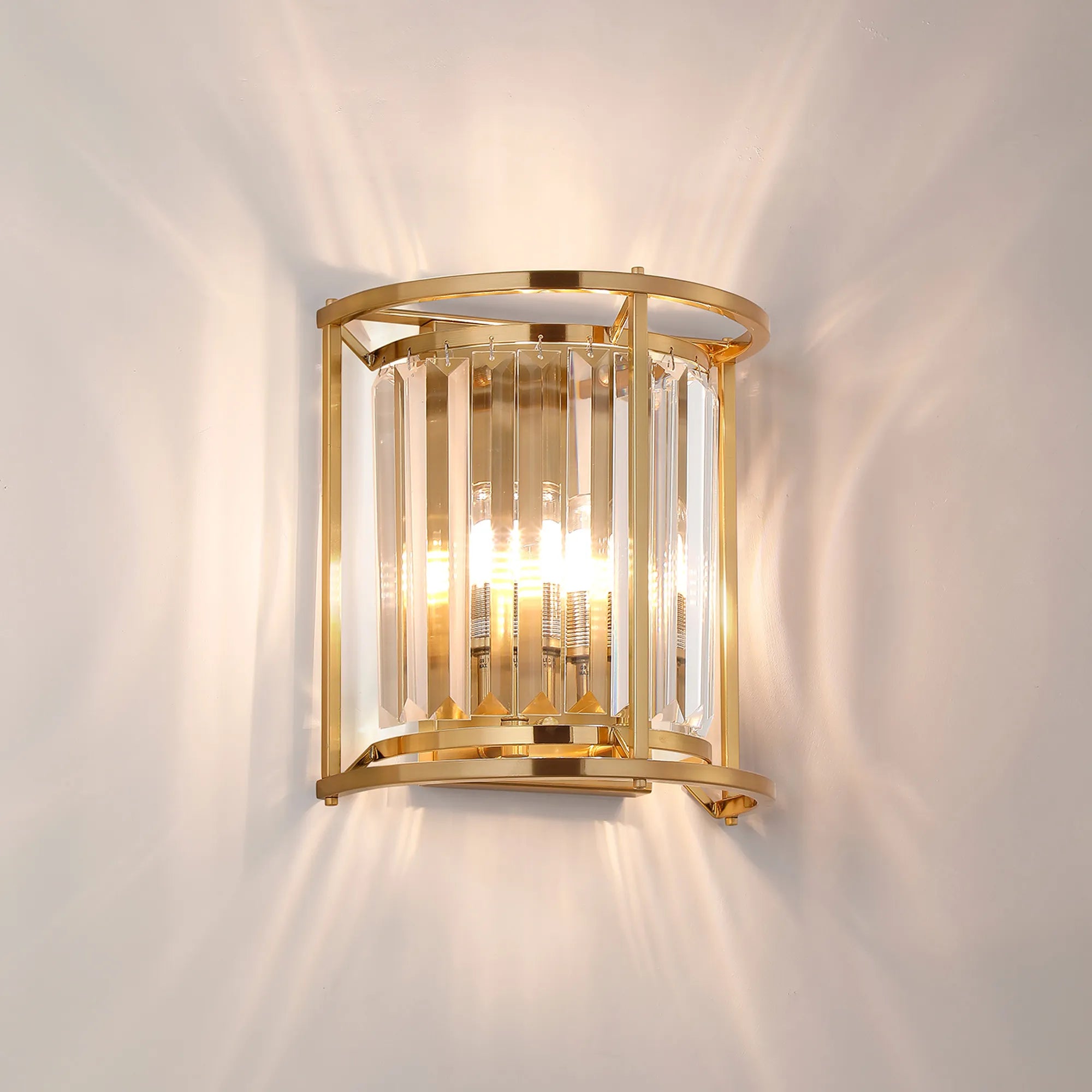 Massa Bathroom Wall Light- Black, Polished Nickel, Gold Finishes