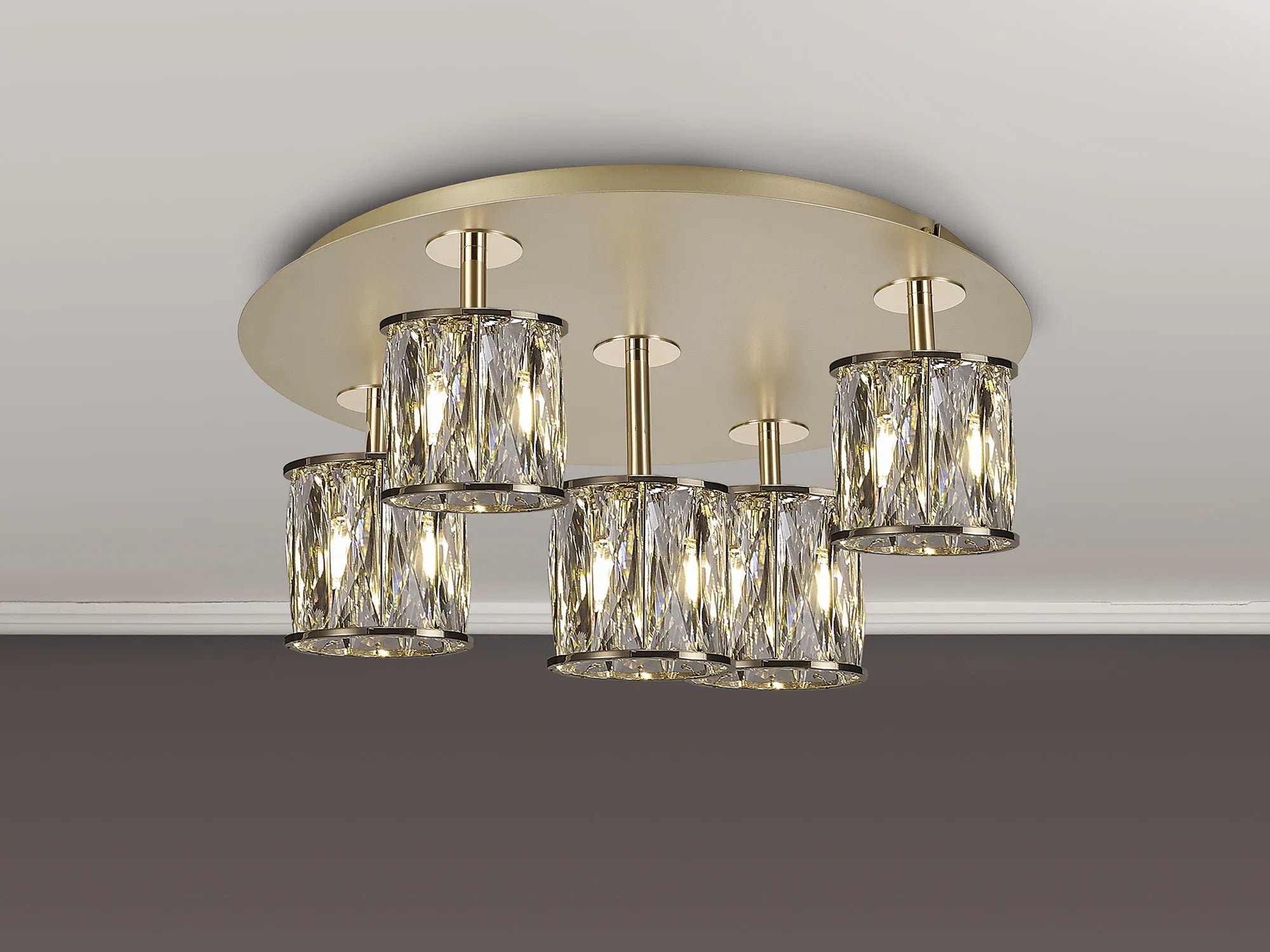 Melissa 3/5Lt Round Flush Light- Various Finishes