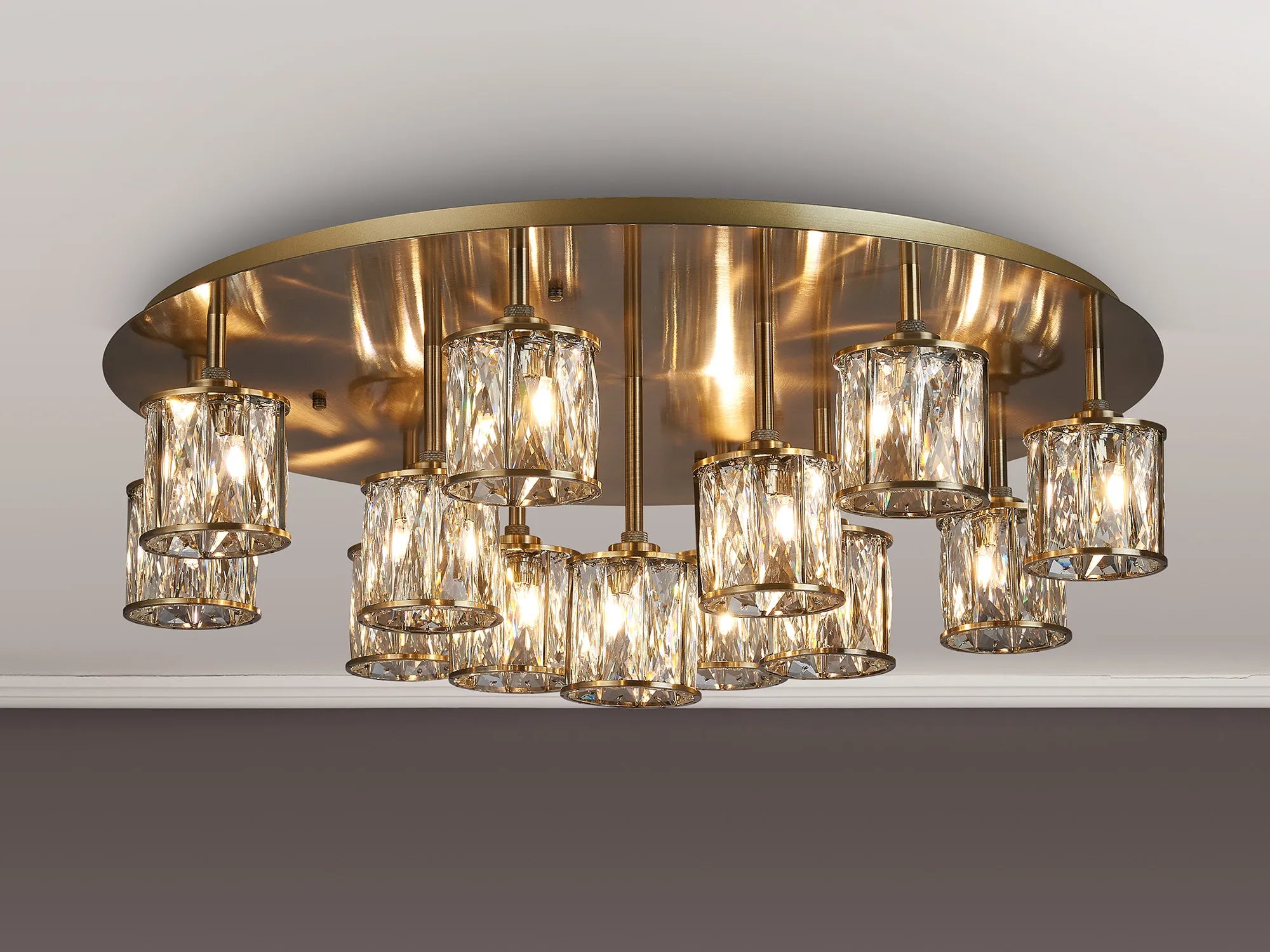 Melissa 9/13Lt Flush Ceiling Light- Various Finishes