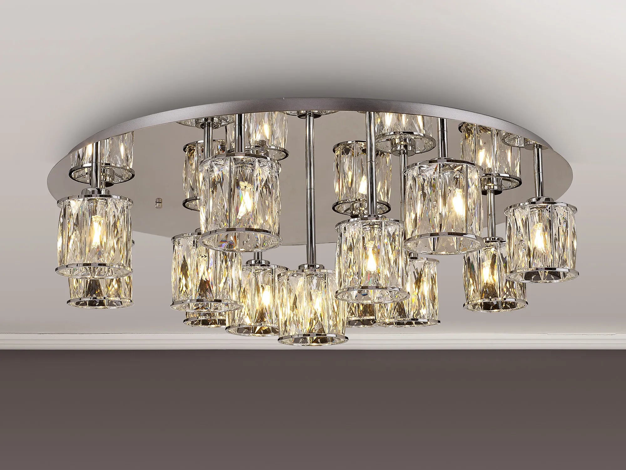 Melissa 9/13Lt Flush Ceiling Light- Various Finishes
