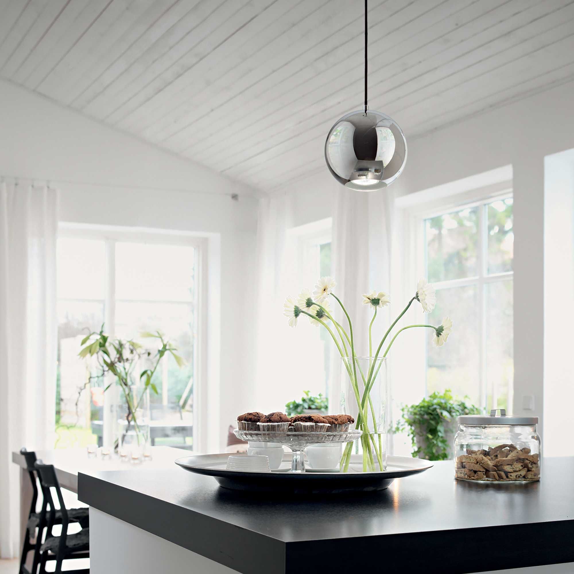 Mr jack sp1 small/Large Pendant Ceiling Light - Chrome Finish, IP20