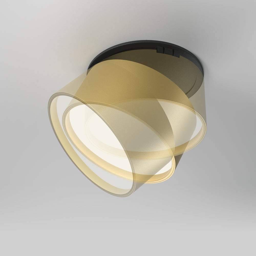 Onda Recessed luminaire- Black/ White/ Gold