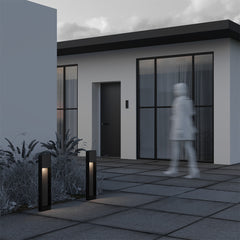 Porte Landscape LED Bollards lighting- Black/ Wood Finish