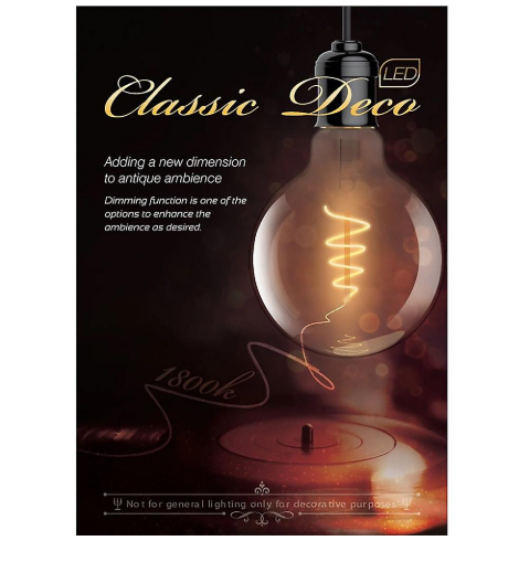 E27 Small Decorative Amber Bulb